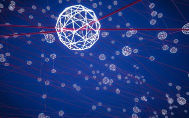 Soyut çokgen uzay düşük poligonal arkaplan 