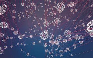 Soyut çokgen uzay düşük poligonal arkaplan 