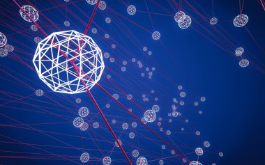 Soyut çokgen uzay düşük poligonal arkaplan 