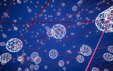 Soyut çokgen uzay düşük poligonal arkaplan 