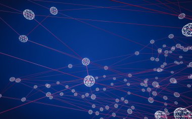 Soyut çokgen uzay düşük poligonal arkaplan 