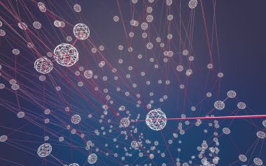 Soyut çokgen uzay düşük poligonal arkaplan 