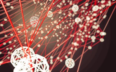 Soyut çokgen uzay düşük poligonal arkaplan 