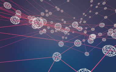 Soyut çokgen uzay düşük poligonal arkaplan 