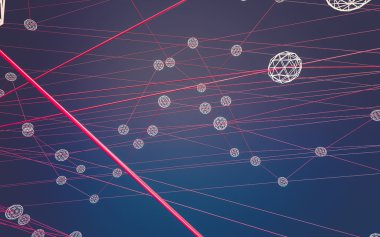 Soyut çokgen uzay düşük poligonal arkaplan 