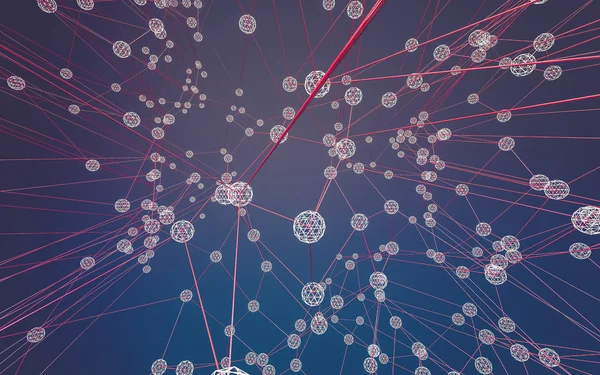 Soyut çokgen uzay düşük poligonal arkaplan 