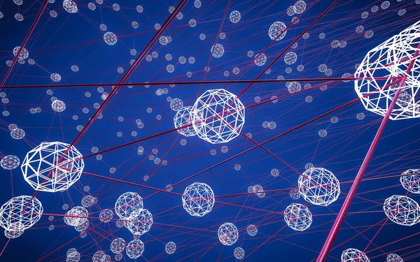 Soyut çokgen uzay düşük poligonal arkaplan 