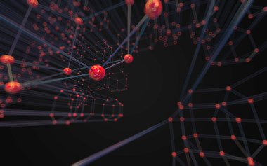 Soyut çokgen uzay düşük poligonal arkaplan 