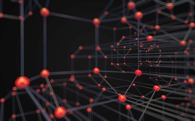 Soyut çokgen uzay düşük poligonal arkaplan 