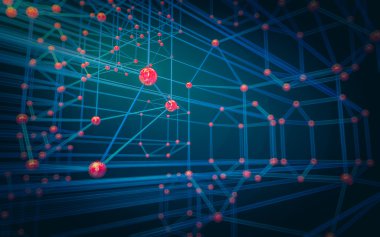 Soyut çokgen uzay düşük poligonal arkaplan 