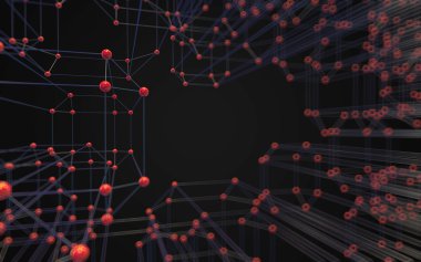 Soyut çokgen uzay düşük poligonal arkaplan 