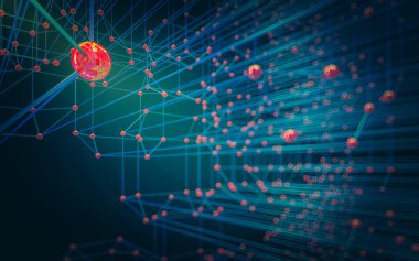 Soyut çokgen uzay düşük poligonal arkaplan 