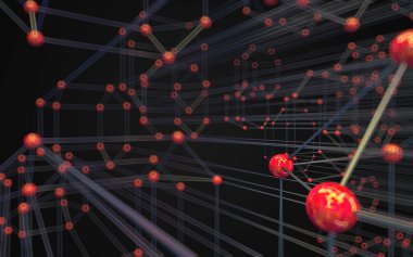 Soyut çokgen uzay düşük poligonal arkaplan 