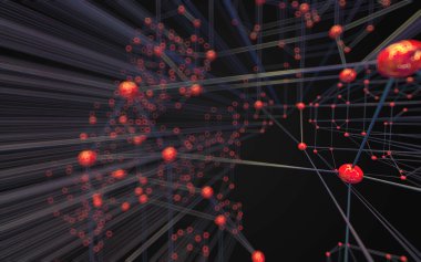 Soyut çokgen uzay düşük poligonal arkaplan 