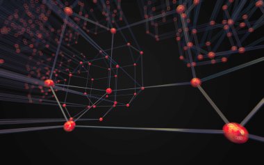 Soyut çokgen uzay düşük poligonal arkaplan 