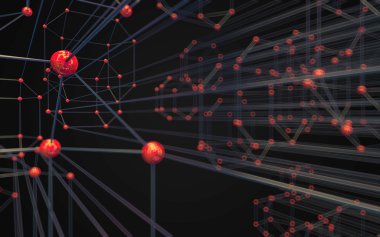 Soyut çokgen uzay düşük poligonal arkaplan 