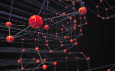 Soyut çokgen uzay düşük poligonal arkaplan 