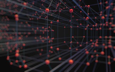 Soyut çokgen uzay düşük poligonal arkaplan 