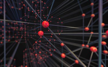 Soyut çokgen uzay düşük poligonal arkaplan 