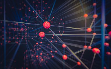 Soyut çokgen uzay düşük poligonal arkaplan 