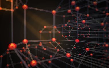 Soyut çokgen uzay düşük poligonal arkaplan 