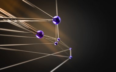 Soyut çokgen uzay düşük poligonal arkaplan 