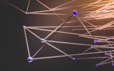 Soyut çokgen uzay düşük poligonal arkaplan 