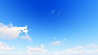 Bulutlu gökyüzü mavi arka plan, 3d çizim
