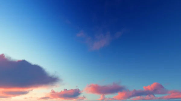 Nublado cielo azul fondo abstracto, 3d ilustración — Foto de Stock