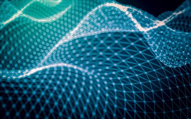 Soyut çokgen uzay düşük poligonal arkaplan 