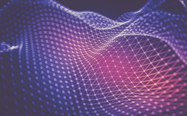 Soyut çokgen uzay düşük poligonal arkaplan 