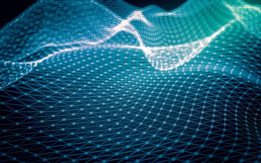 Soyut çokgen uzay düşük poligonal arkaplan 