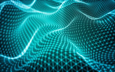 Soyut çokgen uzay düşük poligonal arkaplan 