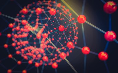 Soyut çokgen uzay düşük poligonal arkaplan 