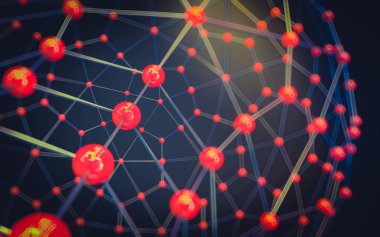 Soyut çokgen uzay düşük poligonal arkaplan 