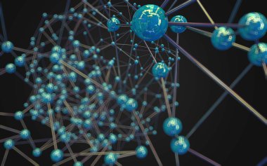 Soyut çokgen uzay düşük poligonal arkaplan 