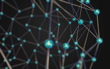 Soyut çokgen uzay düşük poligonal arkaplan 