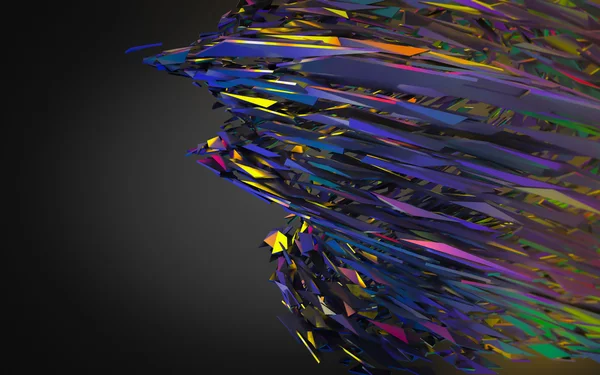 Renderização 3d abstrata de estrutura caótica . — Fotografia de Stock