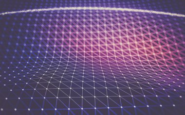 Soyut çokgen uzay düşük poligonal arkaplan 