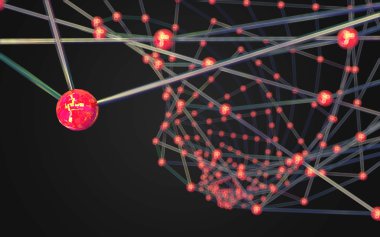 Soyut çokgen uzay düşük poligonal arkaplan 