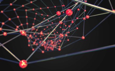 Soyut çokgen uzay düşük poligonal arkaplan 