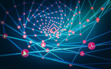 Soyut çokgen uzay düşük poligonal arkaplan 