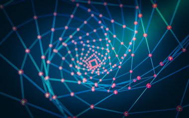 Soyut çokgen uzay düşük poligonal arkaplan 