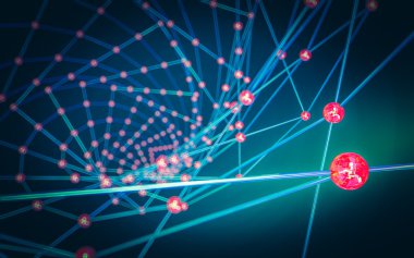 Soyut çokgen uzay düşük poligonal arkaplan 