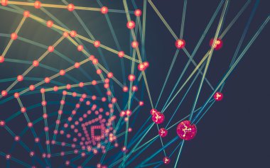 Soyut çokgen uzay düşük poligonal arkaplan 