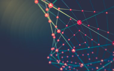 Soyut çokgen uzay düşük poligonal arkaplan 