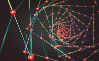 Soyut çokgen uzay düşük poligonal arkaplan 