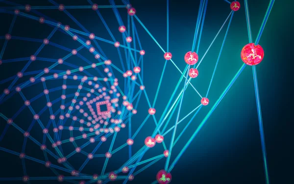 Soyut çokgen uzay düşük poligonal arkaplan 