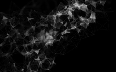 Soyut çokgen uzay düşük poligonal arkaplan 