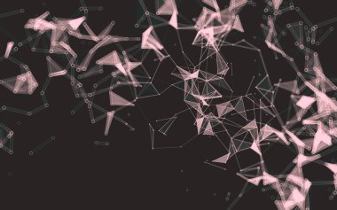 Soyut çokgen uzay düşük poligonal arkaplan 